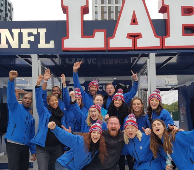 NFL International Series fan zone team